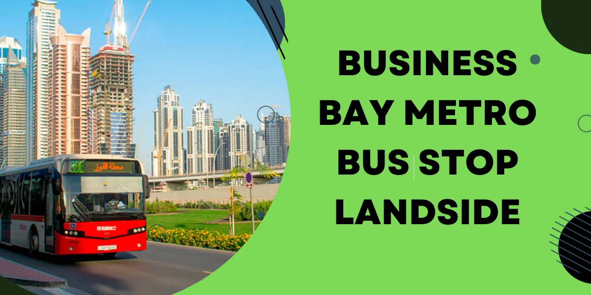 business bay metro bus stop landside