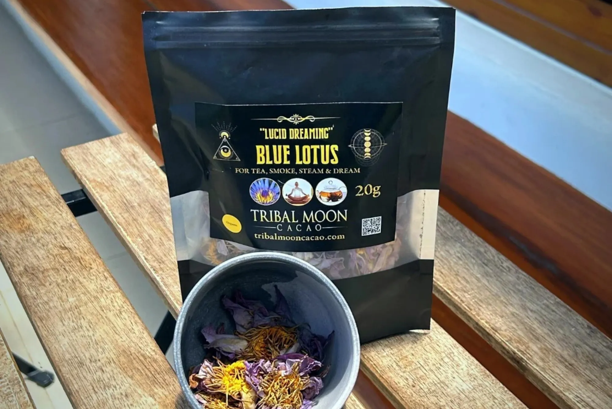 Exploring the Essence Ceremonial Cacao Powder & Blue Lotus Tea